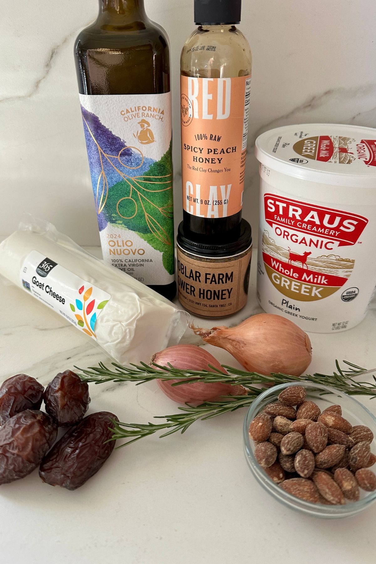 recipe ingredients on a counter