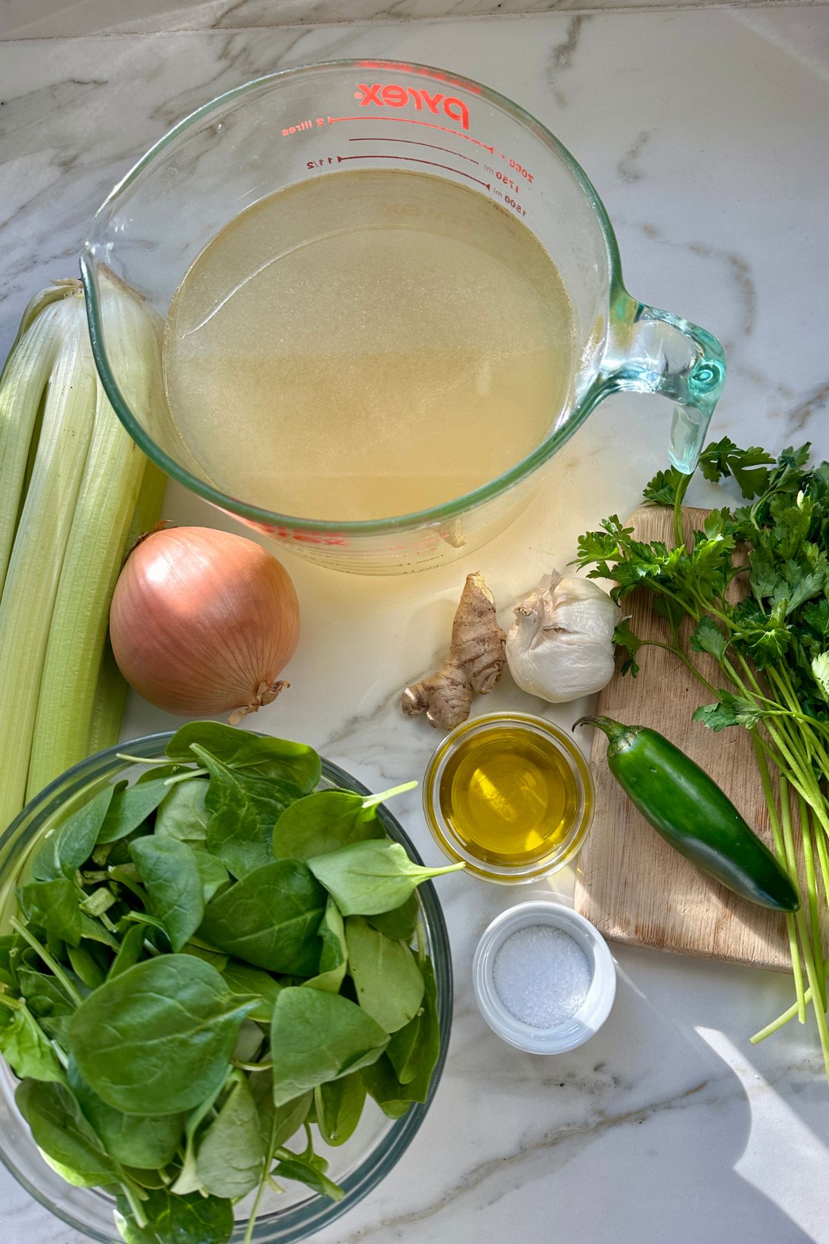 recipe ingredients on a counter