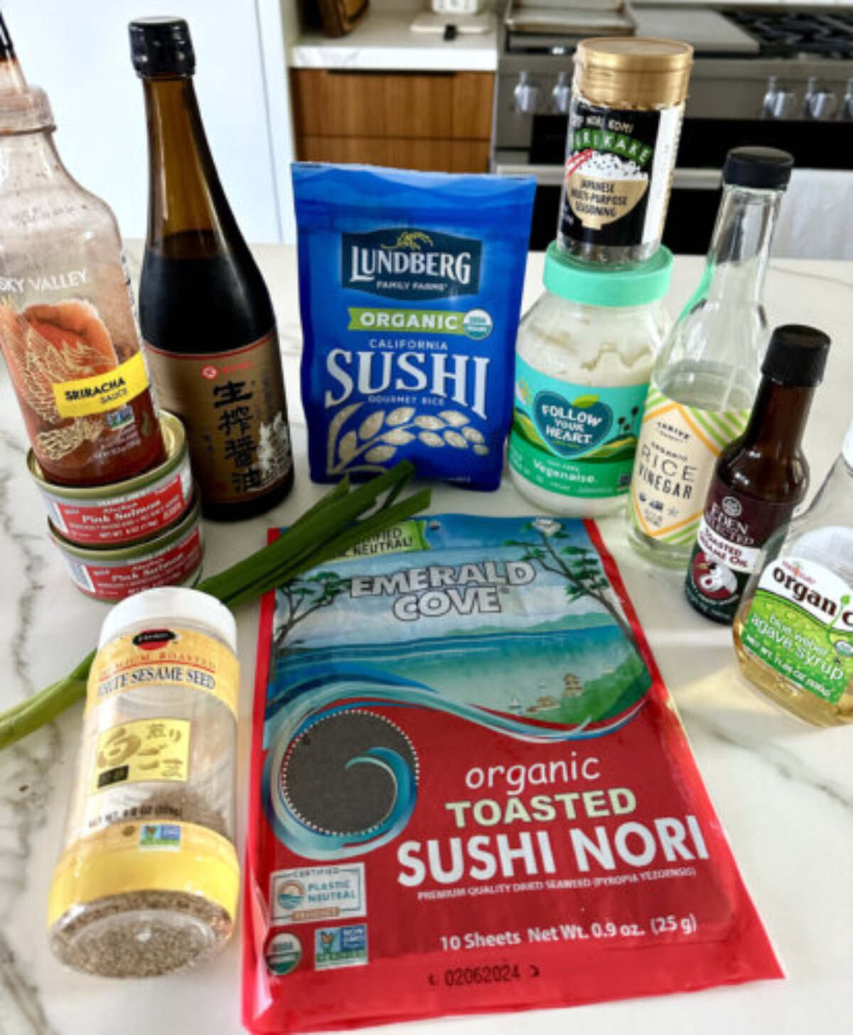 recipe ingredients on a counter